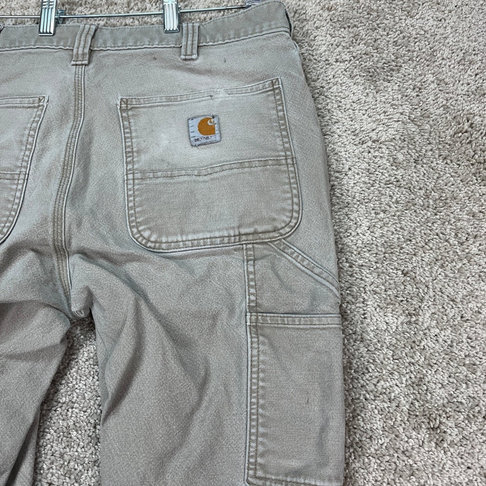 Carhartt Rugged Flex Pants Men 33x32‎ Gray Straight Leg Cargo Relaxed Distressed - Picture 14 of 16